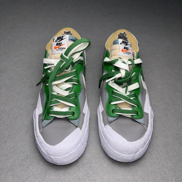 Nike Other - Nike Blazer Low Sacai Shoes Mens Size 9.5 Green Gray White Sneakers DD1877-001